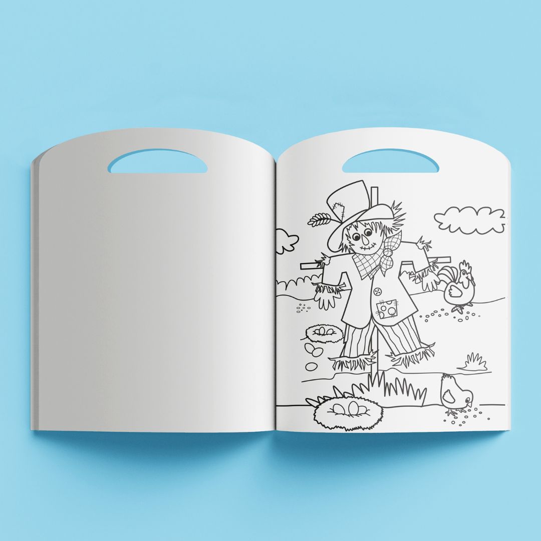 Hinkler On the Farm Shaped Colouring Book available at Bear & Moo