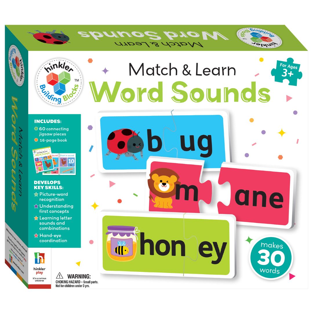 Hinkler Building Blocks Match & Learn Word Sounds available at Bear & Moo