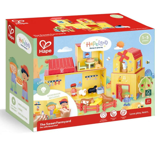 Hape Land | The Sweet Farmyard Set available at Bear & Moo