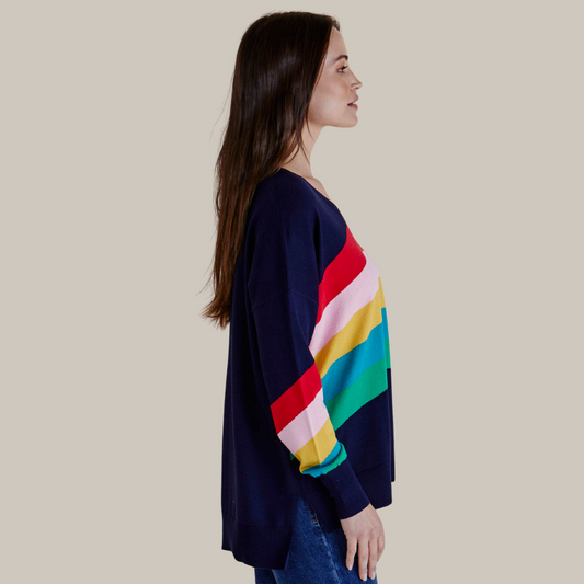 Mimi Sweater | Rainbow