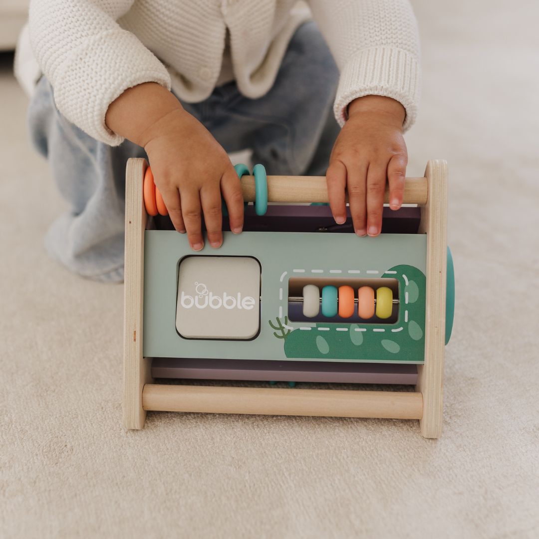 Bubble Wooden Activity Triangle available at Bear & Moo