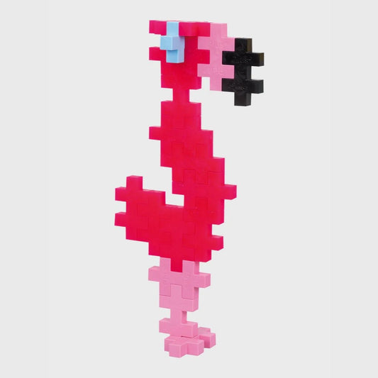 Plus-Plus Big Flamingo | 15 Piece Tube | Bear & Moo