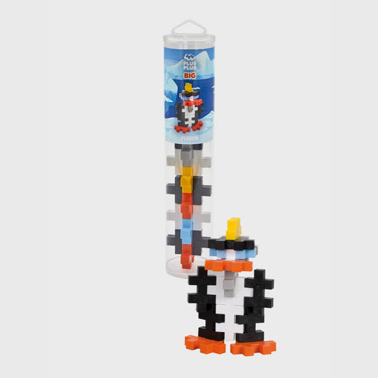 Plus-Plus Big Penguin | 15 Piece Tube | Bear & Moo