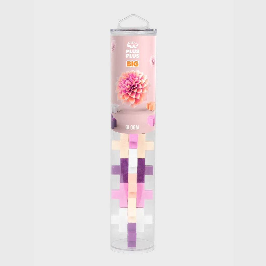 Plus-Plus Big Bloom Colourmix | 15 Piece Tube | Bear & Moo