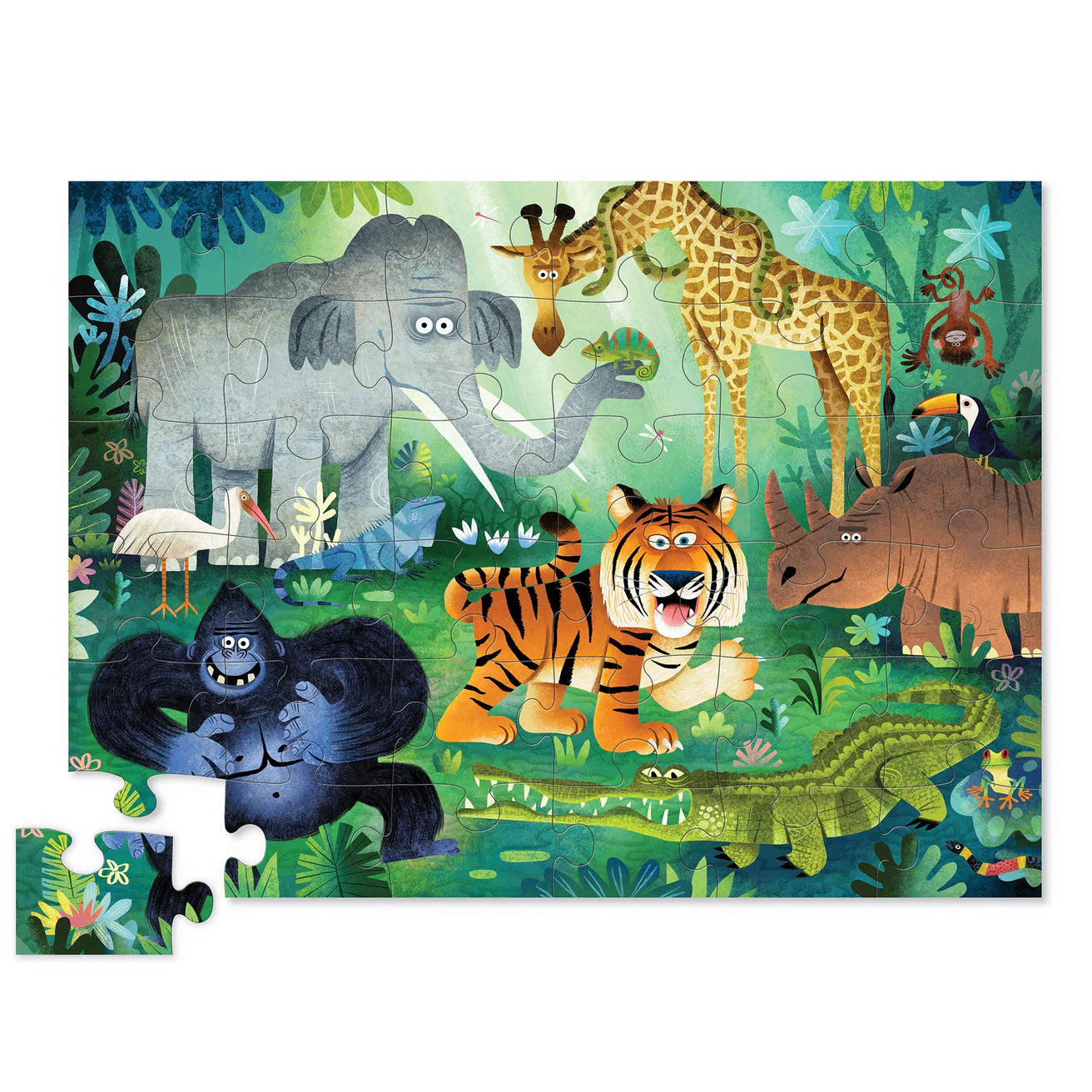 Wild Kingdom | 36 Piece Floor Puzzle available at Bear & Moo