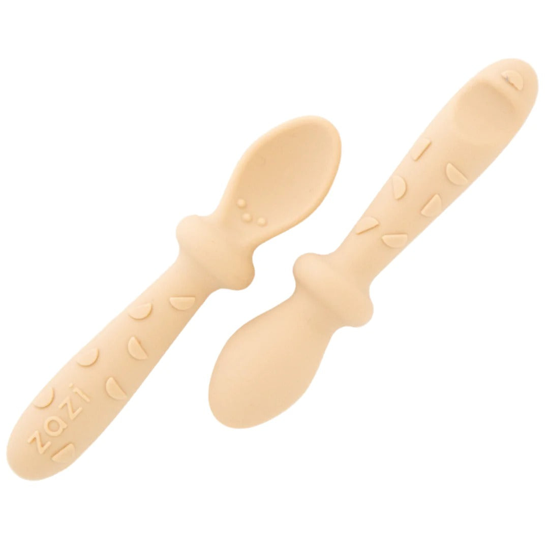 Zazi Clever Spoons Vanilla | 2 Pack available at Bear & Moo