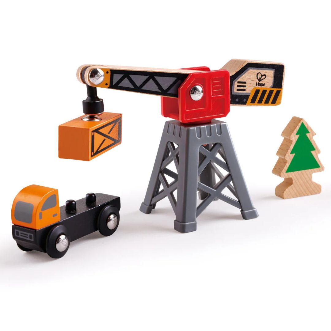 Hape Mega Metropolis Train Bucket Set available at Bear & Moo