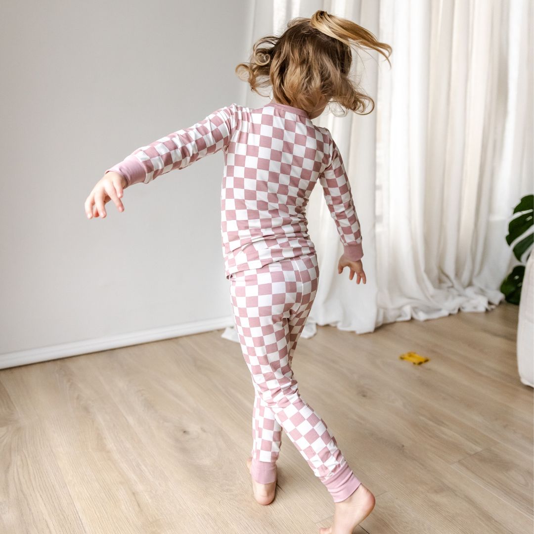 Hello Poppet Ribbed Pyjamas available at Bear & Moo