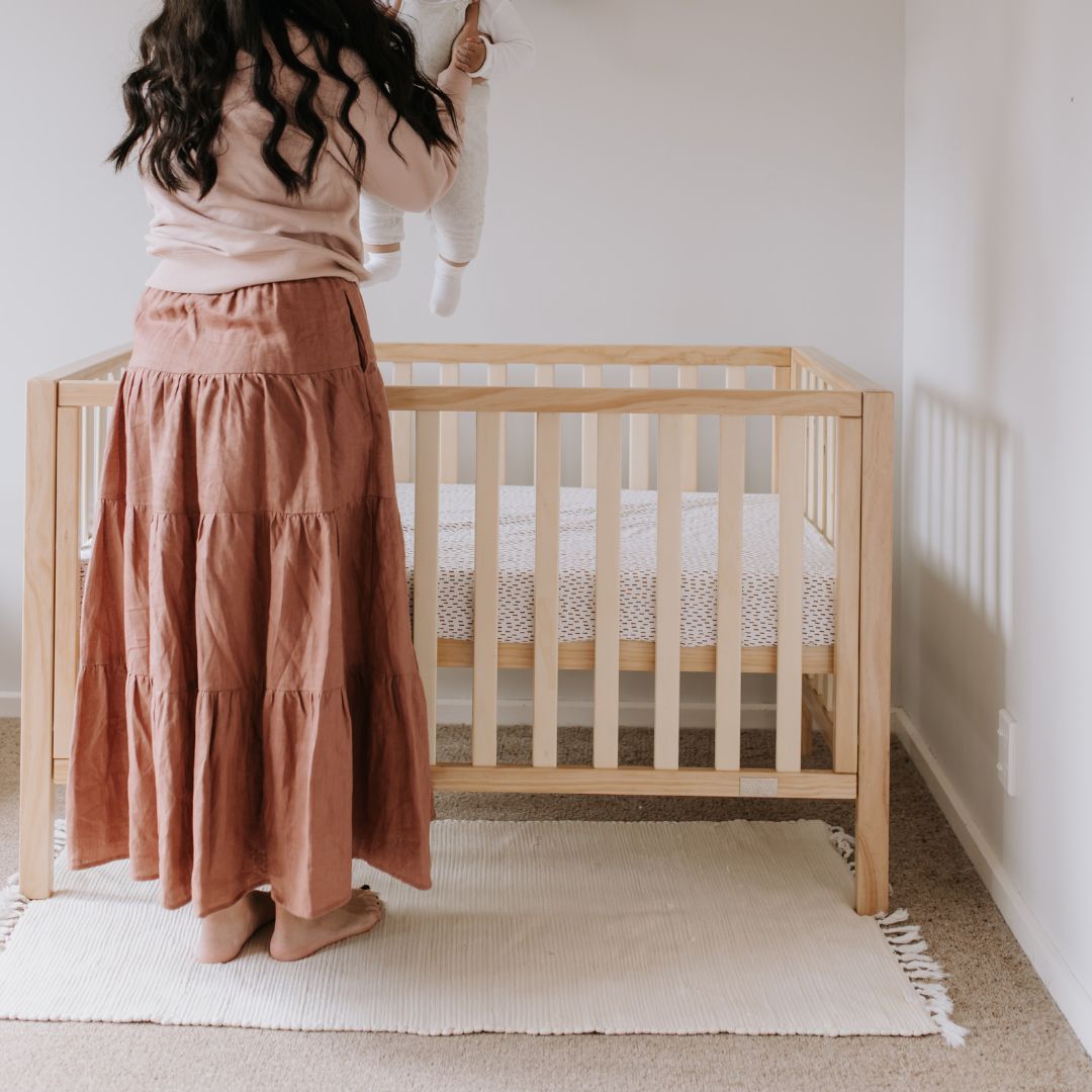 Babyhood Lulu Cot 4 in 1 | Natural available at Bear & Moo
