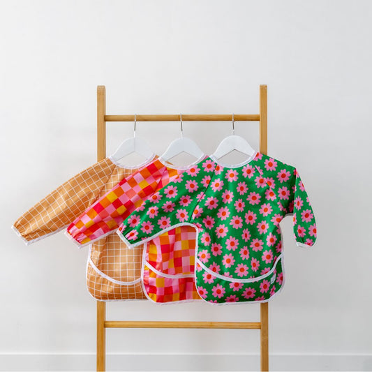 Sleeved Bib | Mosaic Pop