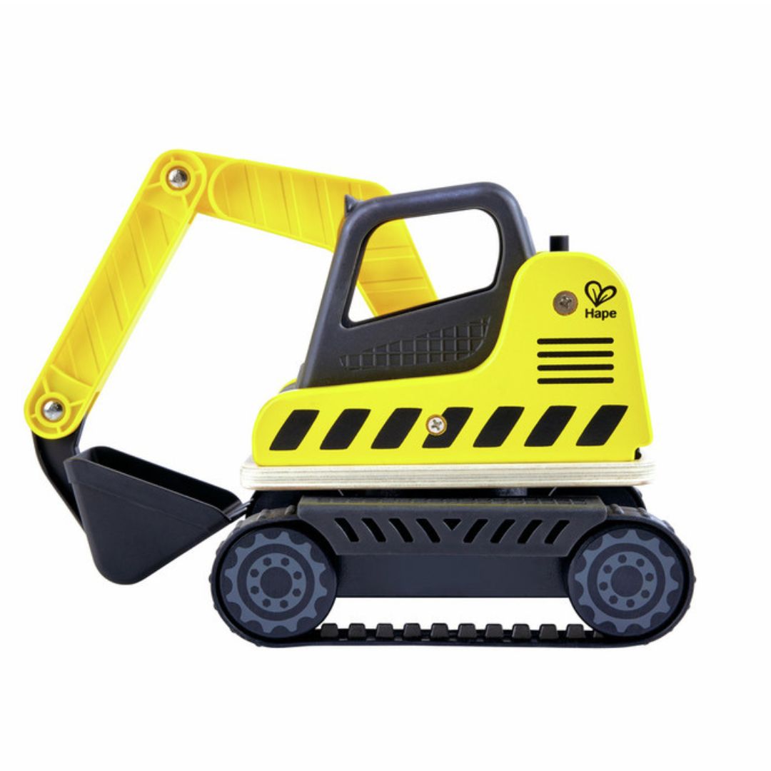 Hape Dig’N Dump Excavator available at Bear & Moo