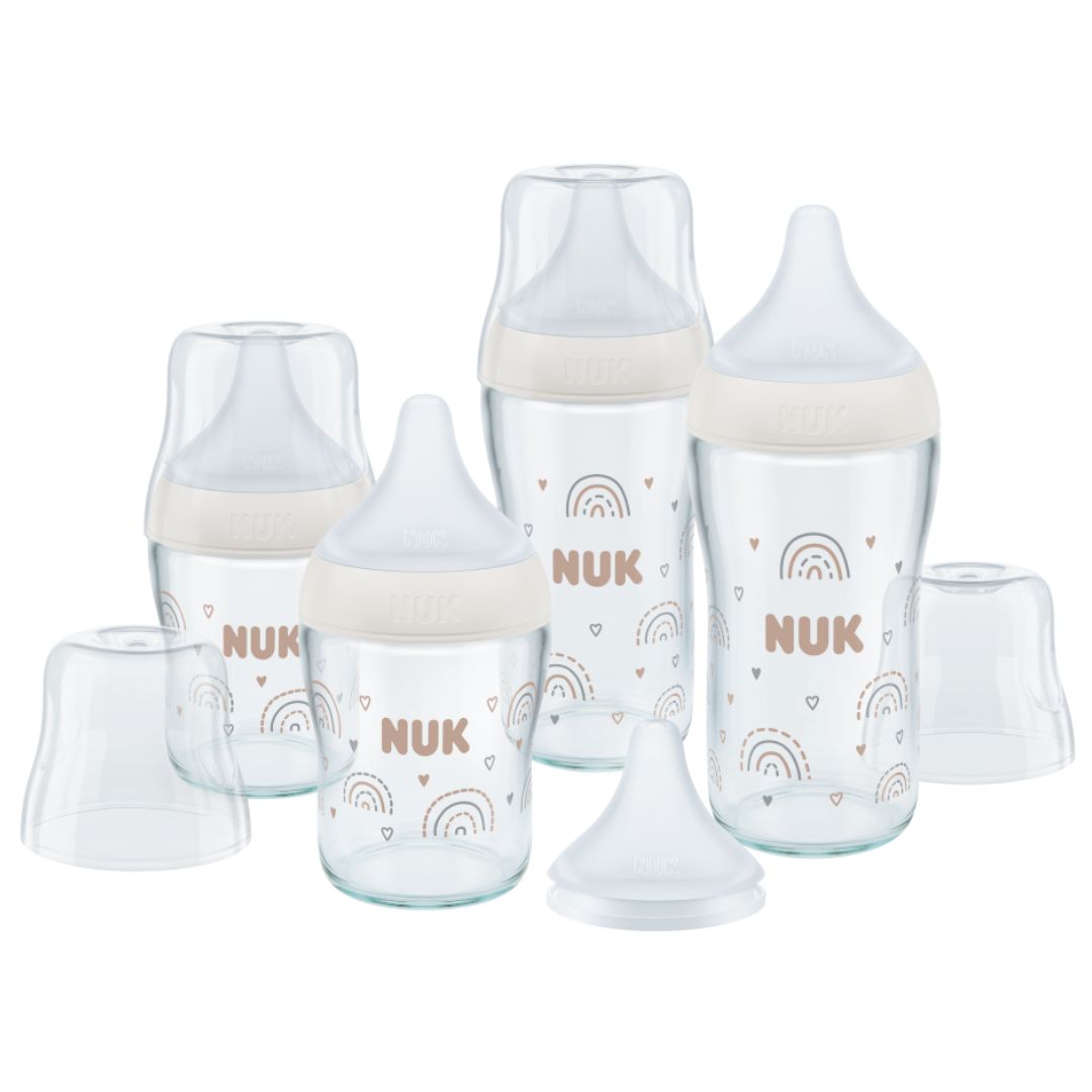 NUK Perfect Match Glass Bottle Set available at Bear & Moo