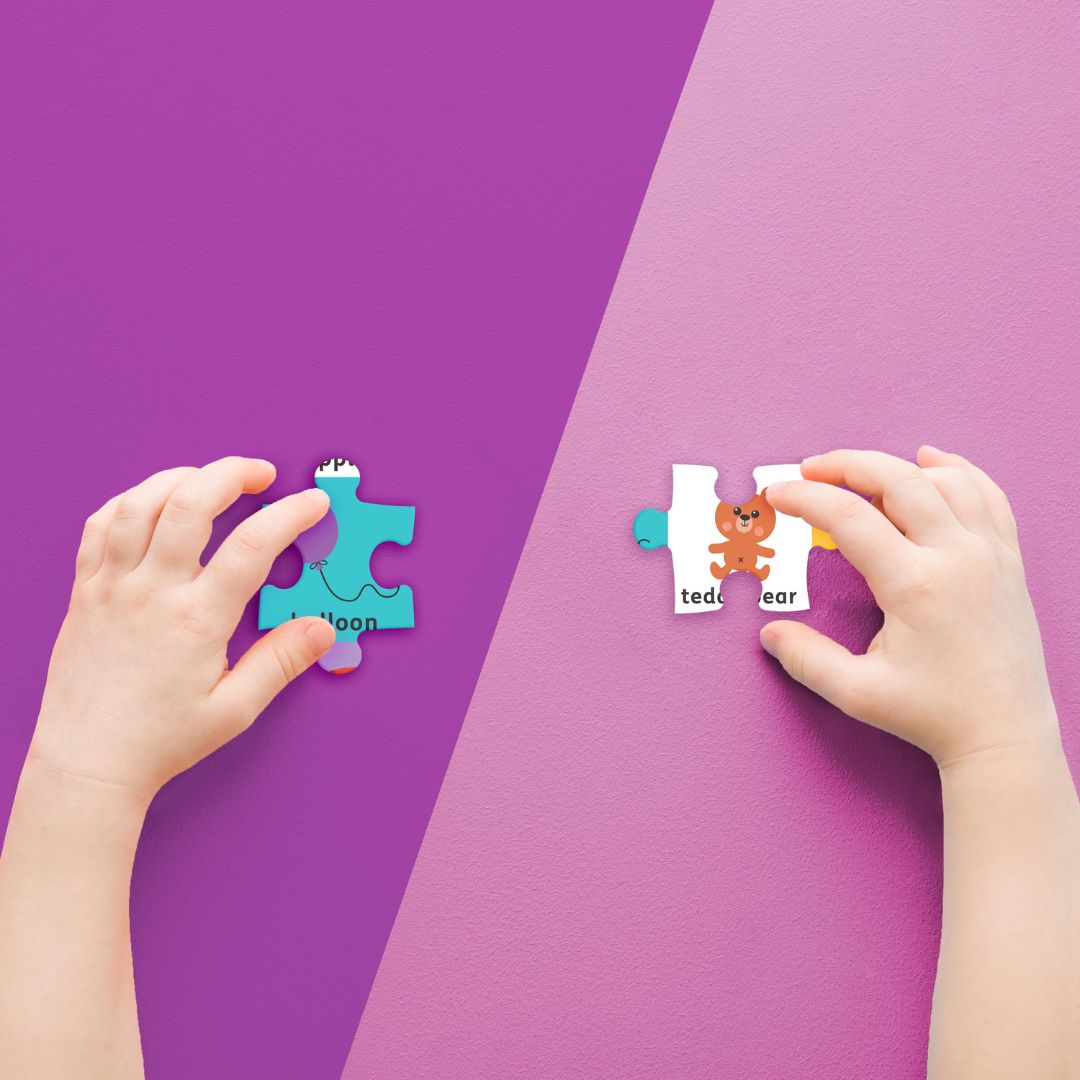 Building Blocks Floor Puzzle First Words available at Bear & Moo
