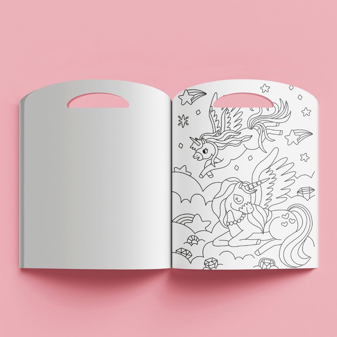 HInkler Totally Magical Shaped Colouring Book available at Bear & Moo