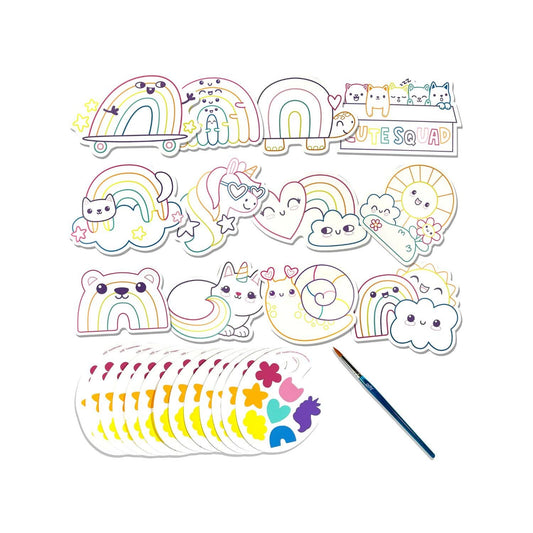 Playful Painters Easy Watercolour Painting Kit | Rainbow Cuties