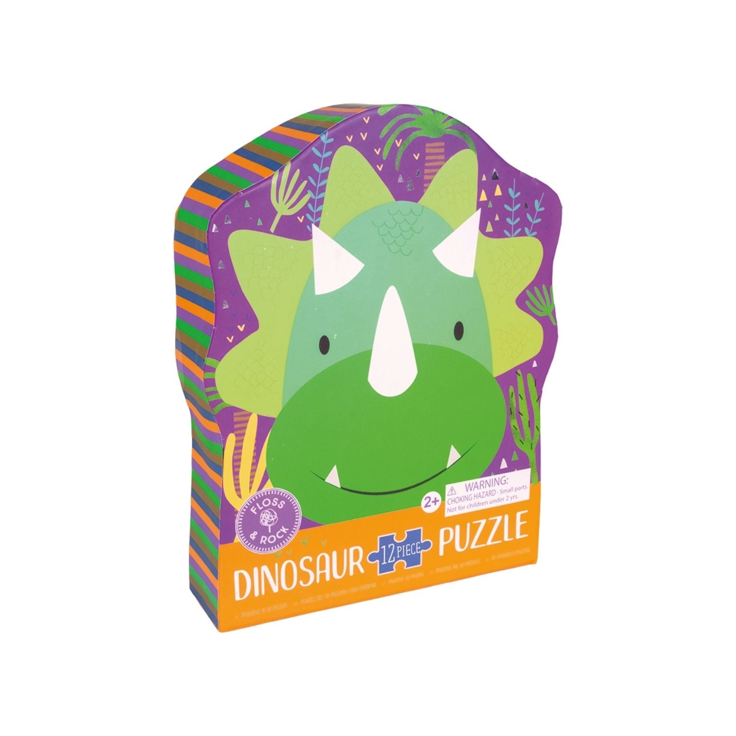Floss & Rock Dinosaur | 12 Piece Puzzle available at Bear & Moo