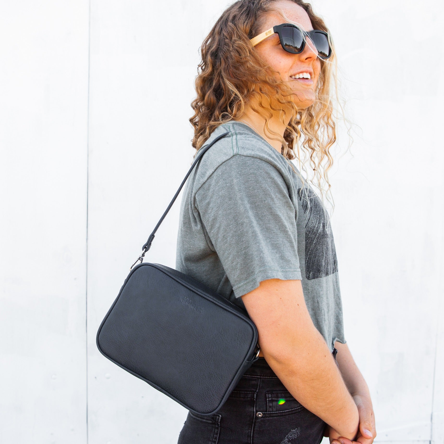 Moana Road Merivale Handbag in Black available at Bear & Moo