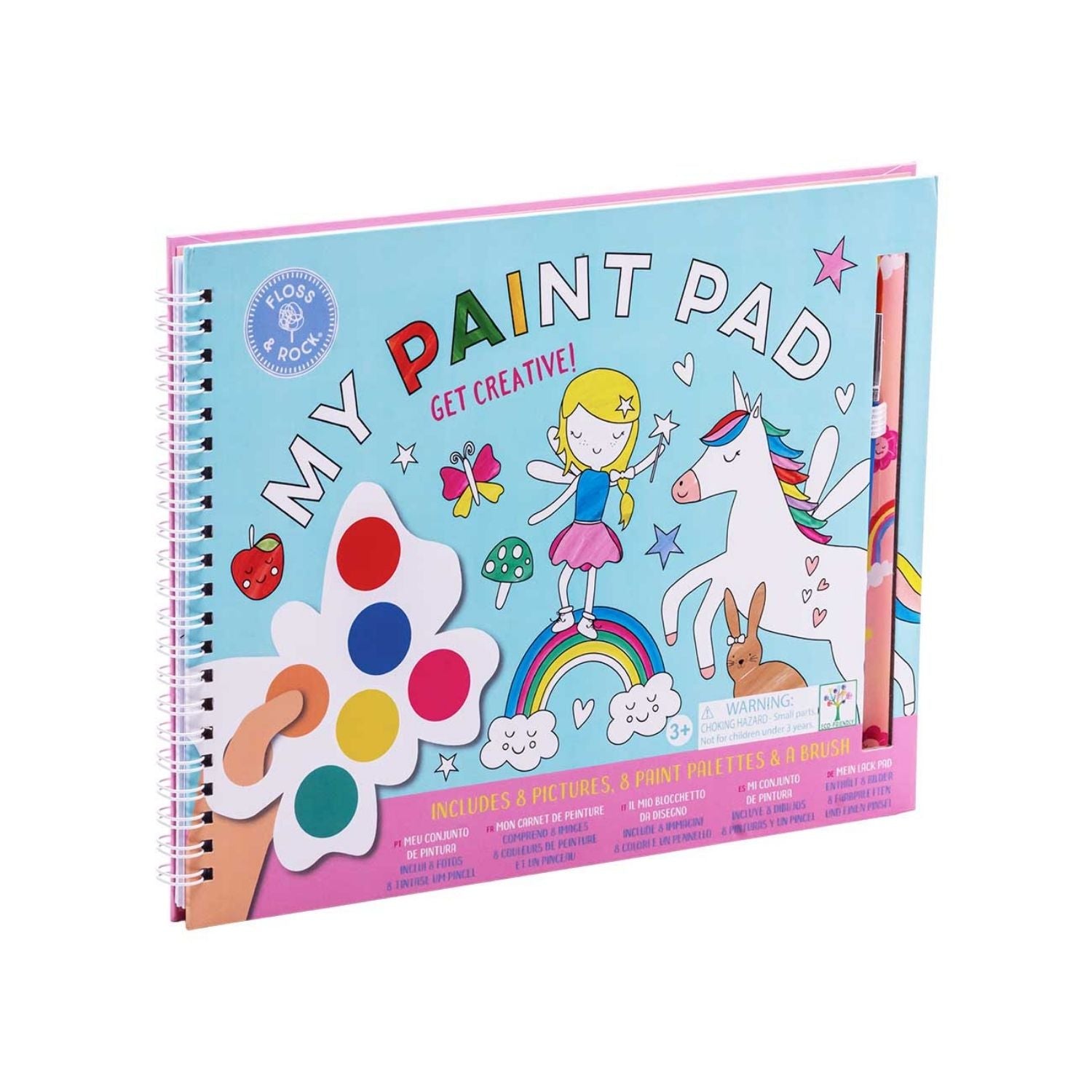 Floss & Rock My Paint Pad | Rainbow Fairy available at Bear & Moo