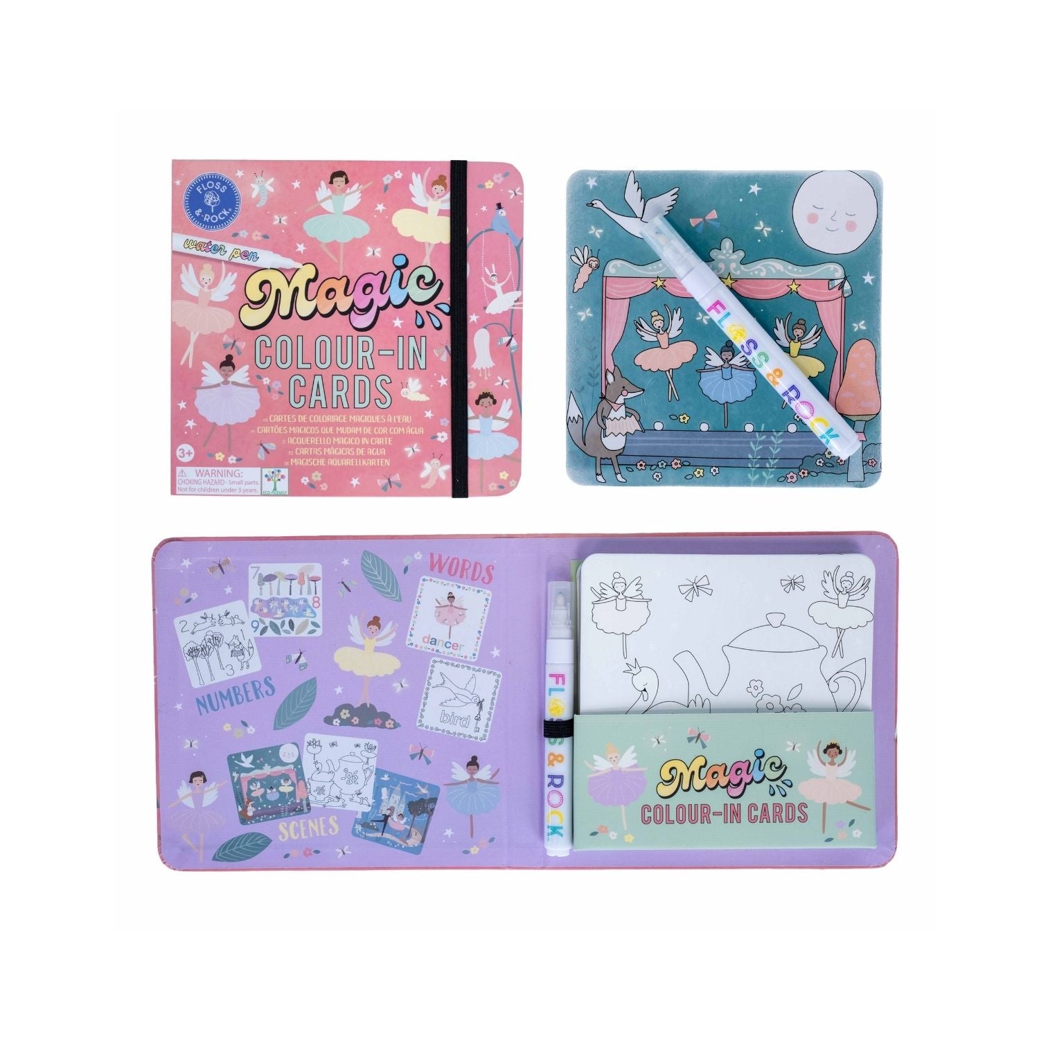 Floss & Rock Magic Colour Changing Water Cards | Enchanted available at Bear & Moo