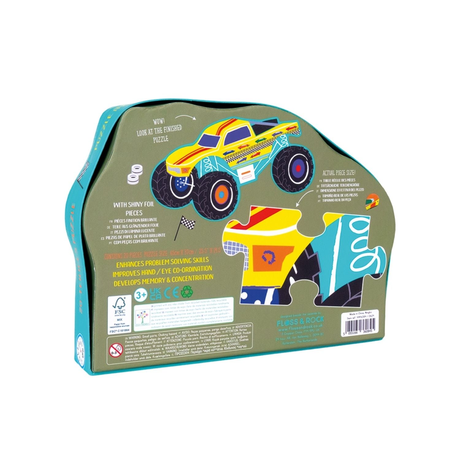  Floss & Rock Cars | 20 Piece Puzzle available at Bear & Moo