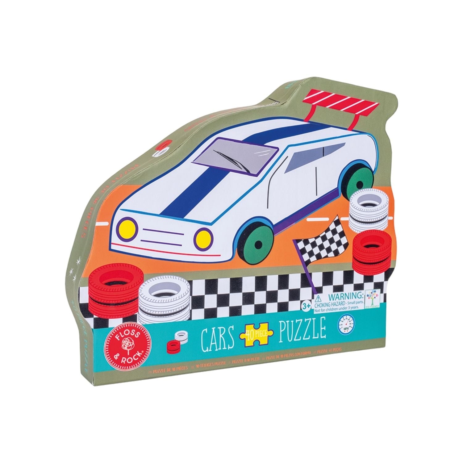 Floss & Rock Cars | 40 Piece Puzzle available at Bear & Moo