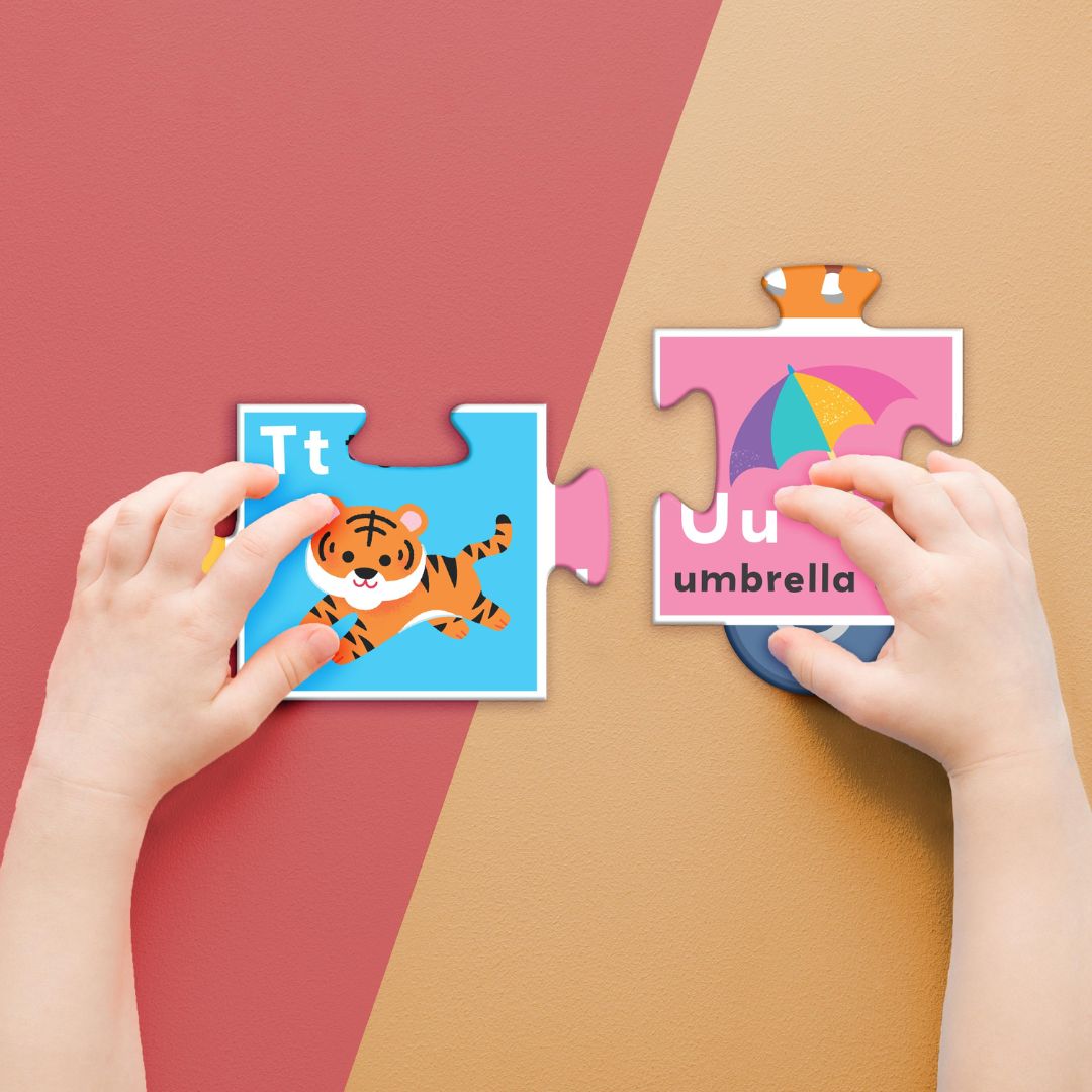Hinkler Building Blocks Puzzle Train First Alphabet available at Bear & Moo