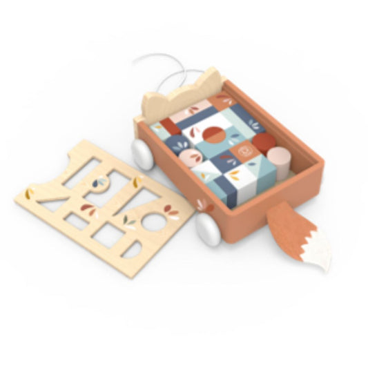 Speedy Monkey Fox Blocks Cart available at Bear & Moo