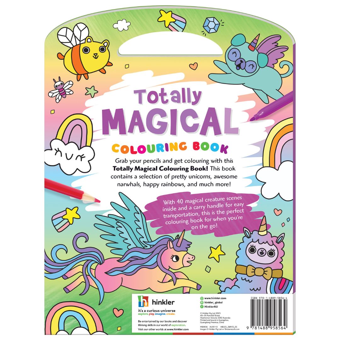 HInkler Totally Magical Shaped Colouring Book available at Bear & Moo
