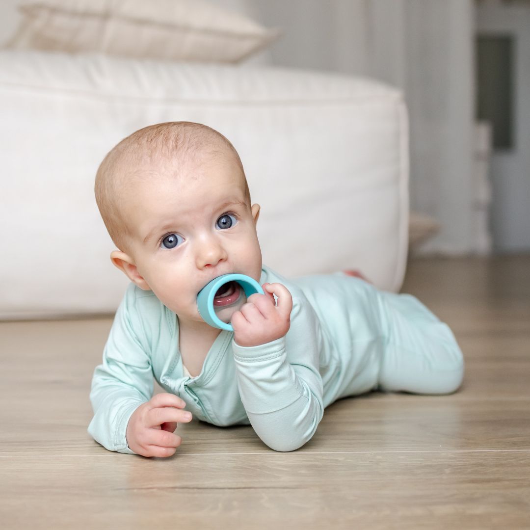 Hello Poppet Bamboo All-in-One suit available at Bear & Moo