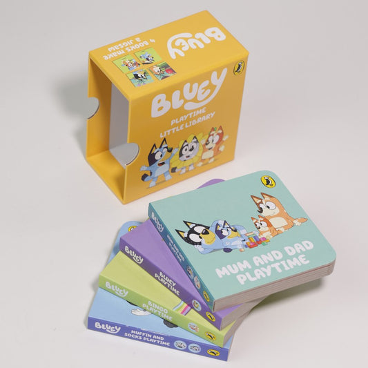 Bluey Books | Blue Playtime Little Library available at Bear & Moo