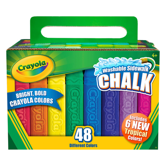 Crayola Washable Sidewalk Chalk 48 Pack available at Bear & Moo