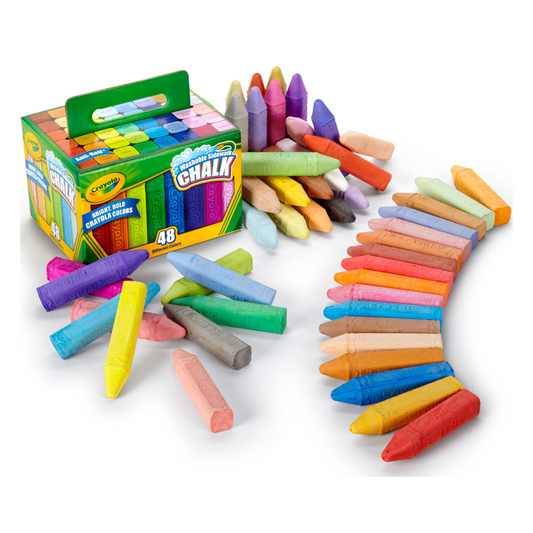 Crayola Washable Sidewalk Chalk 48 Pack available at Bear & Moo