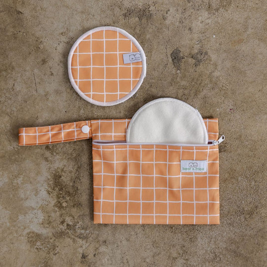 Gingernut Gingham Breast Pads
