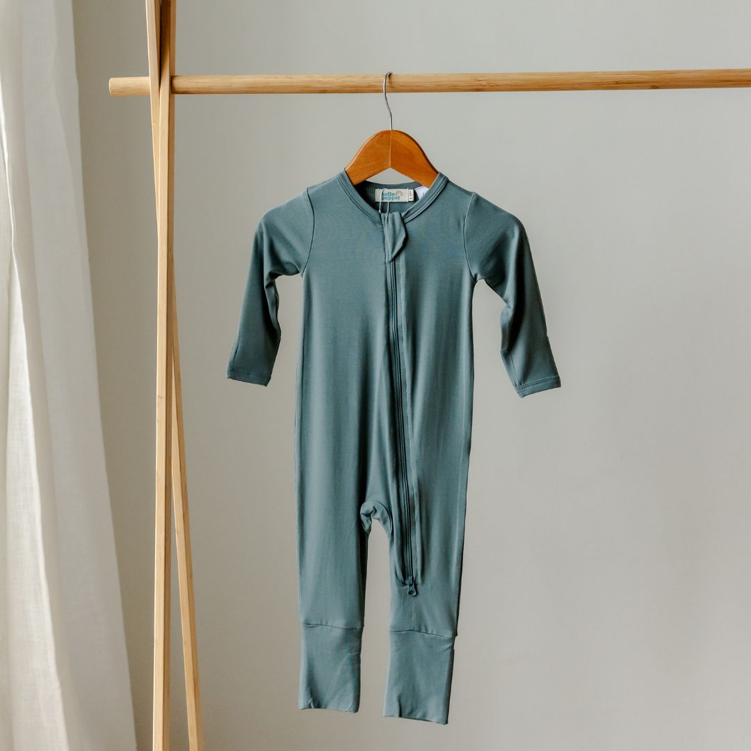 Hello Poppet Bamboo All-in-One suit available at Bear & Moo