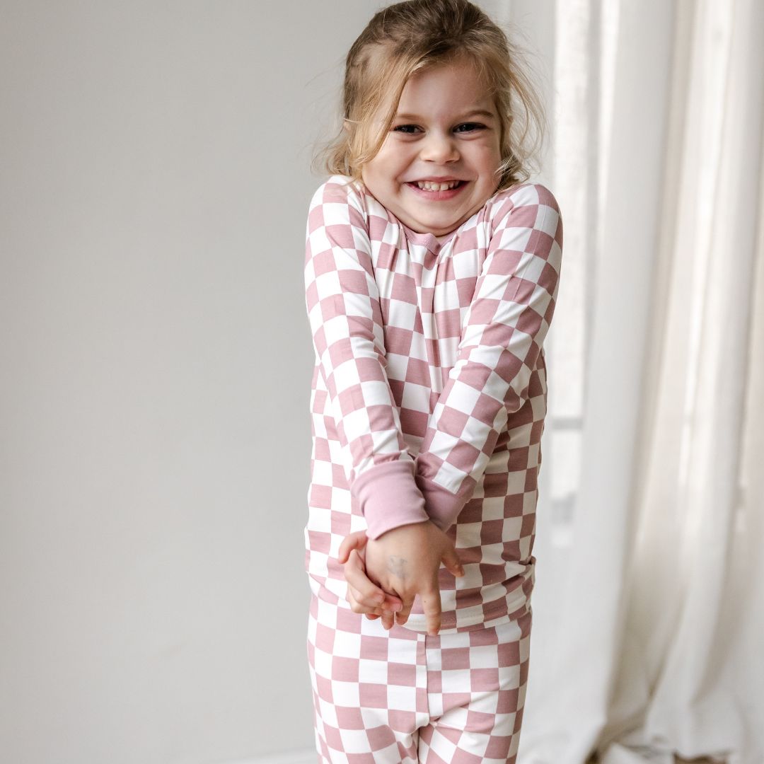 Hello Poppet Ribbed Pyjamas available at Bear & Moo