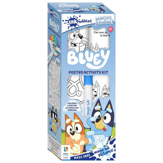 Hinkler Inkredibles Bluey Poster Activity Kit available at Bear & Moo