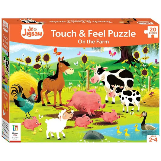 Hinkler Jr Jigsaw Touch And Feel | On The Farm available at Bear & Moo