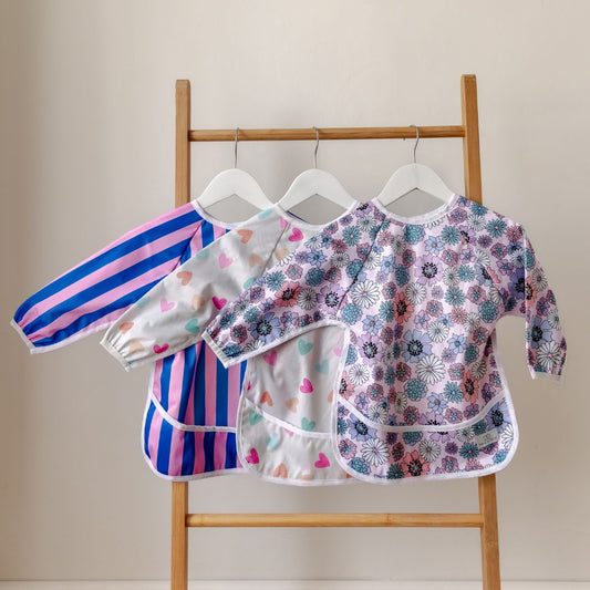 Sleeved Bib | Bubblegum