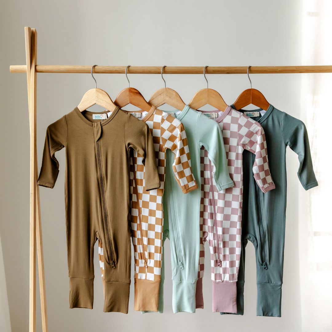 Hello Poppet Bamboo All-in-One suit available at Bear & Moo