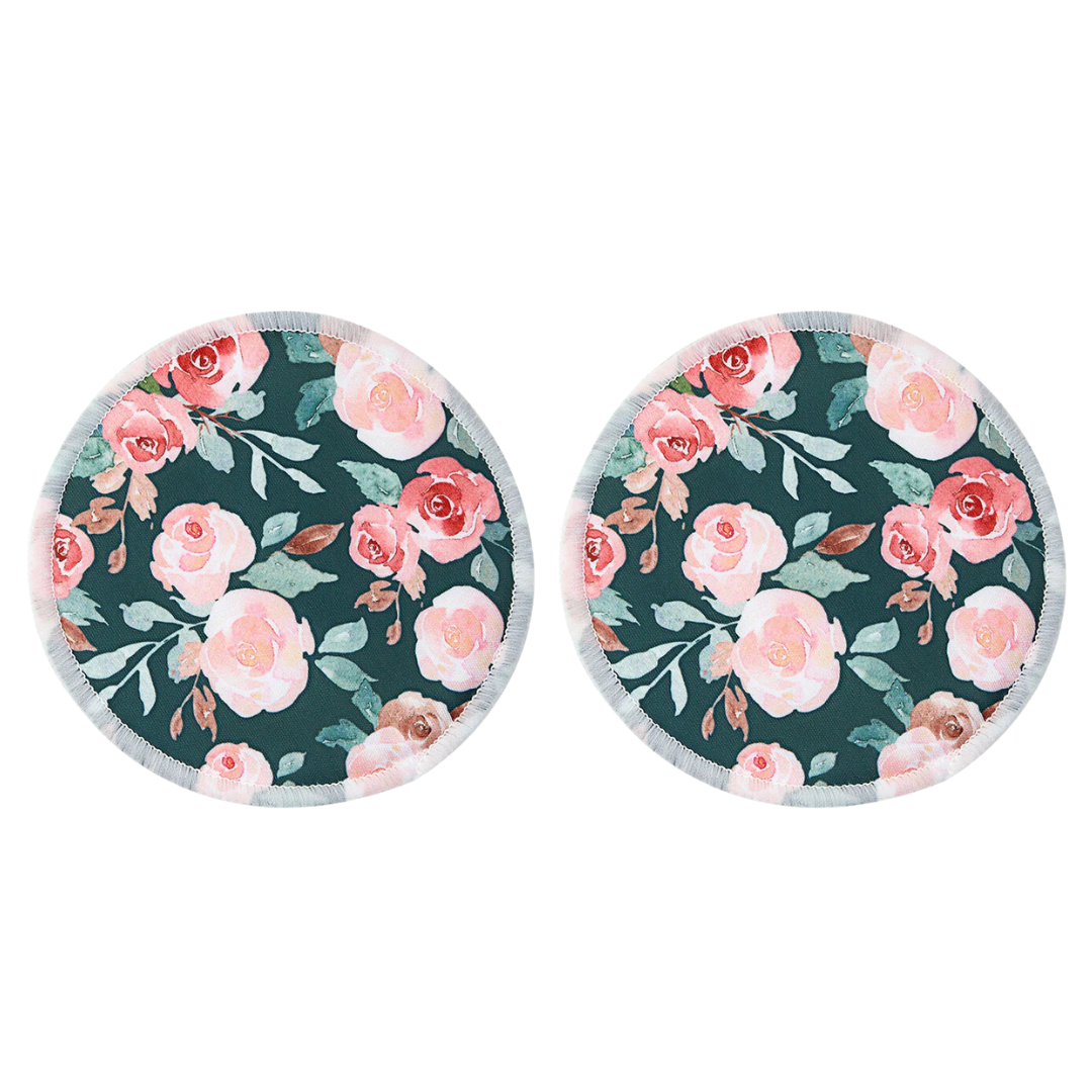 Bear & Moo Reusable Breast Pads in Autumn Rose Floral print