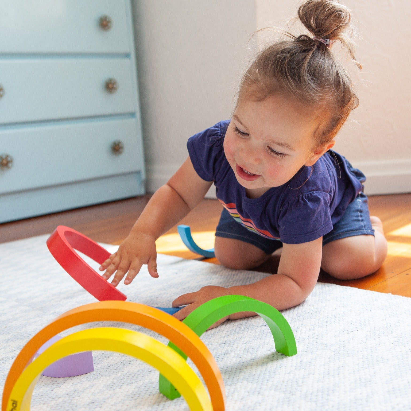 Moana Road Rainbow Blocks available at Bear & Moo