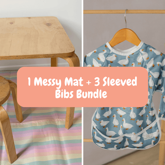 Bear & Moo Messy Mat (6 options) - Little Giants Kids Store