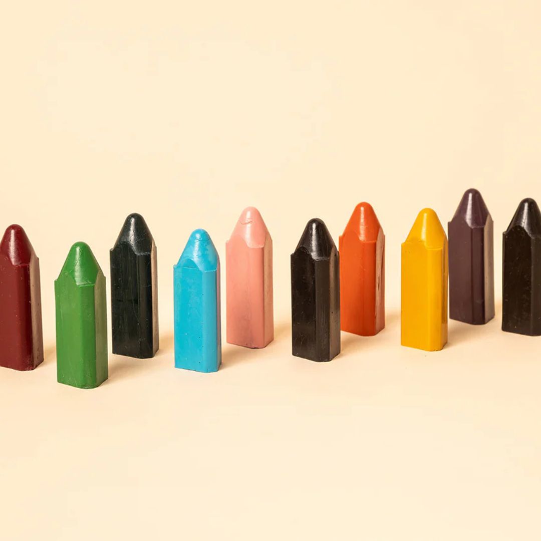 Honey Sticks Triangles | Beeswax Crayons available at Bear & Moo