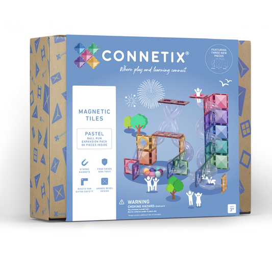 CONNETIX Tiles | 80 Piece Ball Run Expansion Pack available at Bear & Moo