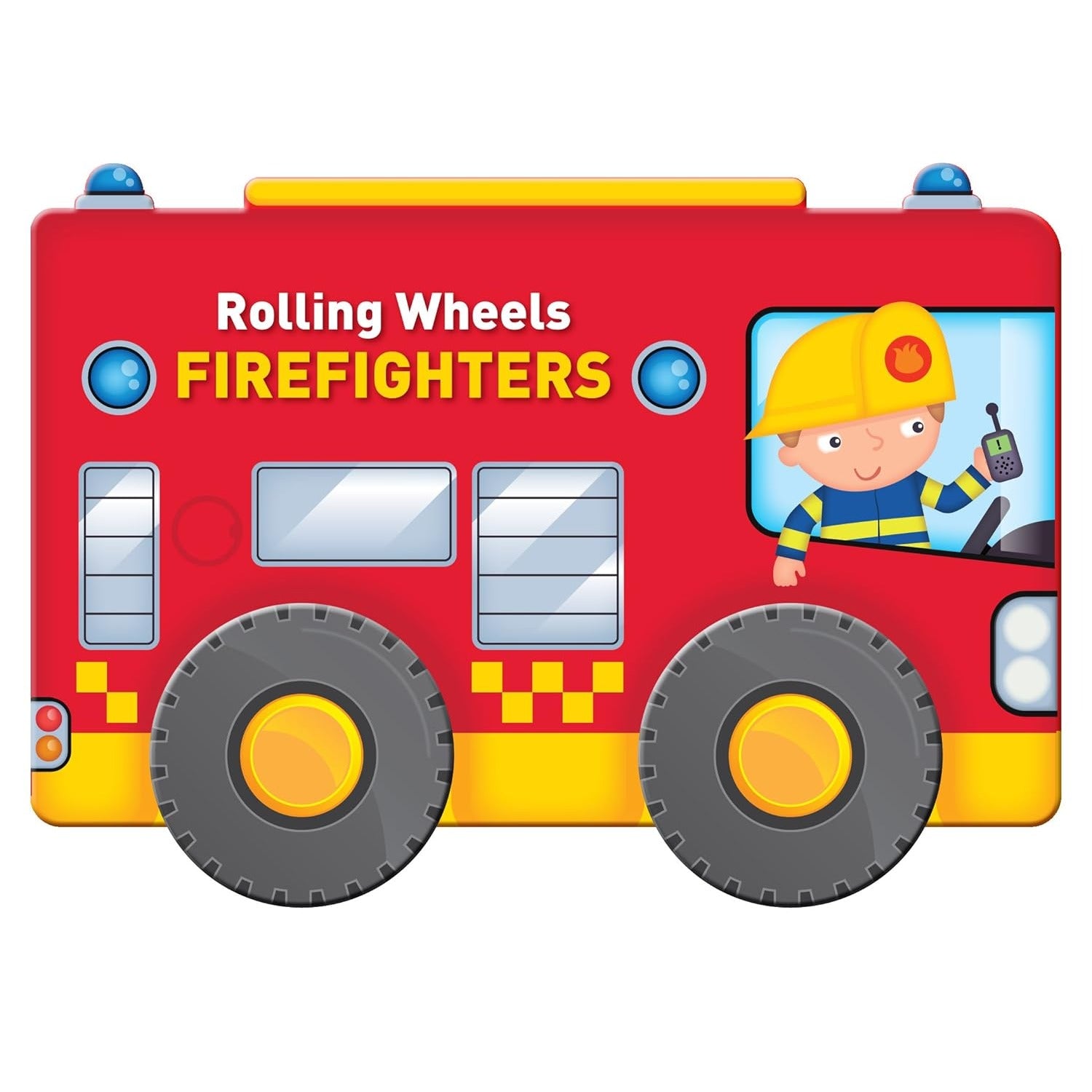 Rolling Wheels | Firefighters board book available at Bear & Moo