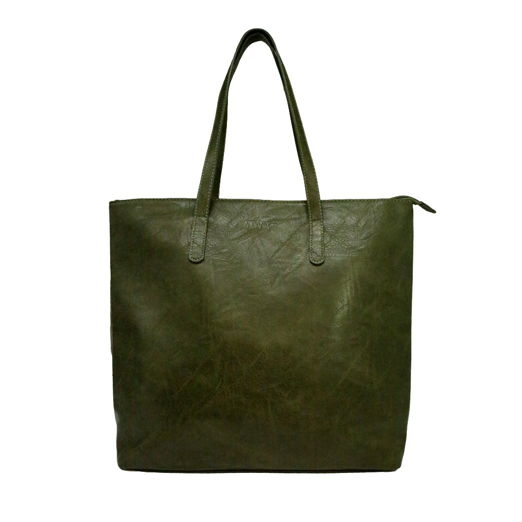 Moana Road The Khandallah Tote in Olive available at Bear & Moo