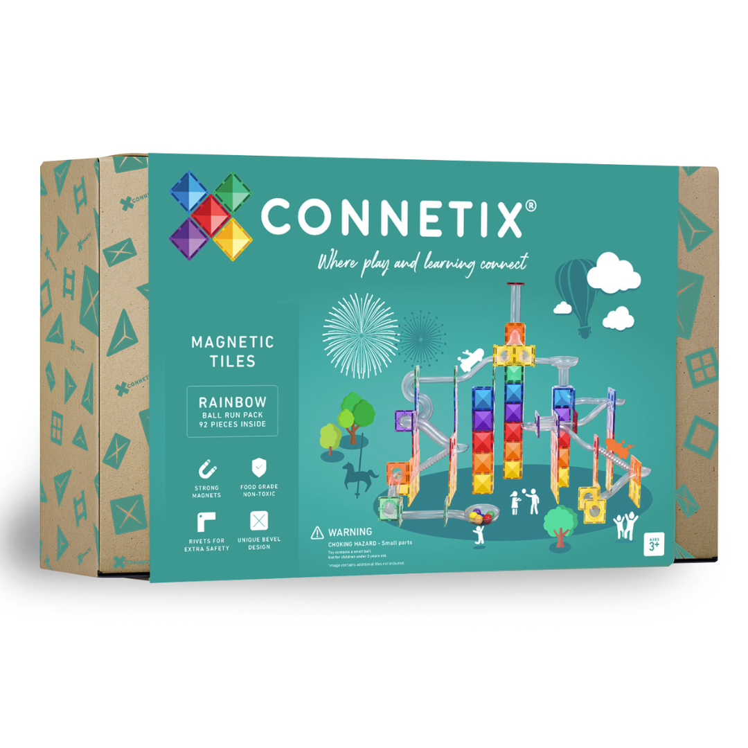 CONNETIX 92 piece Ball Run Pack available at Bear & Moo