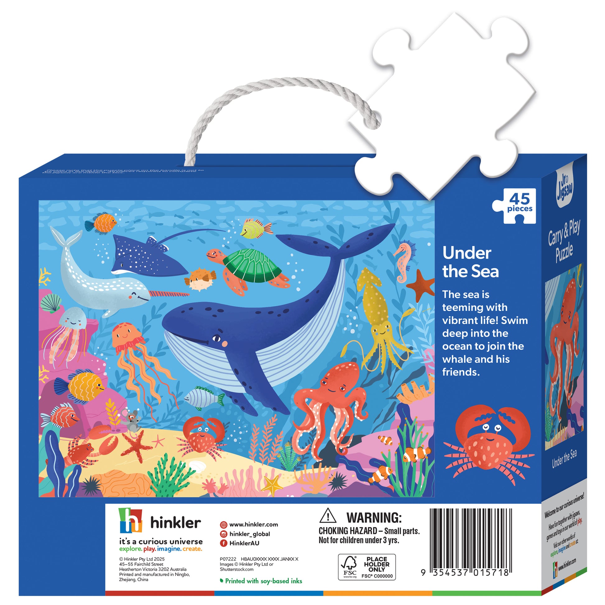 Hinkler Junior Jigsaw Carry & Play Under the Sea available at Bear & Moo