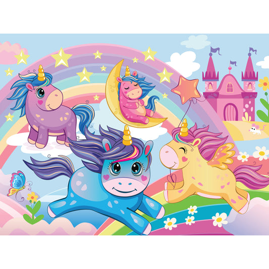 Hinkler Junior Jigsaw Carry & Play Rainbow Unicorns available at Bear & Moo