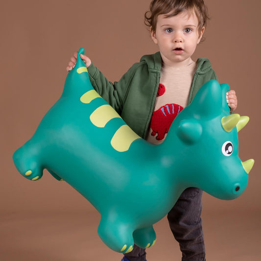 Eurekakids Jumping Dino | Inflatable Bouncer Dinosaur available at Bear & Moo